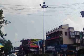 Highmast street lights deteriorate over the years in nirsa dhanbad, Highmast street lights malfunction in nirsa, निरसा धनबाद में हाईमास्ट स्ट्रीट लाइट वर्षों से खराब, निरसा में हाई मास्ट स्ट्रीट लाइट खराब