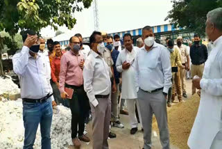 deputy commissioner naresh narwal did surprise inspection of grain market of palwal