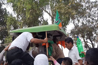 bjp tractor rally farmer death haryana