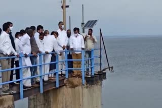 finance minister harish rao visited singur project in sangareddy district