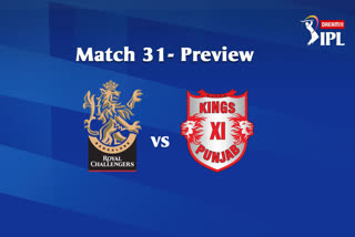 DREAM 11 IPL 2020 MATCH 31 : RCB VS KXIP PREVIEW