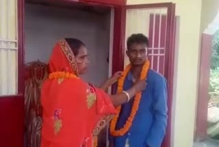 woman married boyfriend without divorcing husband in chandauli