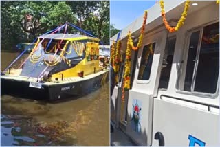 WATER_TAXI  WATER_TAXI_PROJECT_INAUGURATION  വാട്ടർ ടാക്‌സി  ആലപ്പുഴ  നൂറുദിനകര്‍മപരിപാടി  കാറ്റാമറൈന്‍ ബോട്ടുകള്‍  വാട്ടർ ടാക്‌സിയും കാറ്റാമറൈന്‍ ബോട്ട് സർവീസും ഉദ്ഘാടനം ചെയ്‌തു