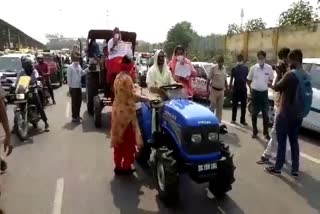 National Women Jat Forum protest against agriculture bill in gurugram