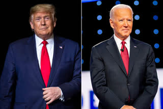Trump, Biden go at it - from a distance - in town halls