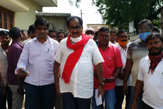 cpm protest on Pharma land expatriates in rangareddy