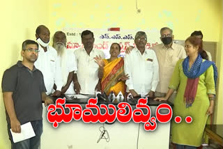 farmers fight on pharmacity lands in rangareddy district