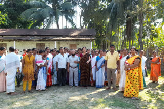 Massive Protest In assam Nalbari