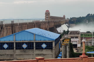 Tungabhadra Reservoir Crust Gate Open