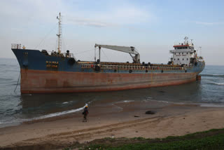 ship in vizag coastal area