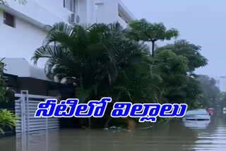 six crore rupees villa in flood in hyderabad