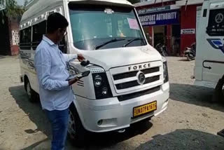 yamunanagar rto department impounded Barat bus