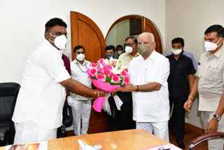 National Children's Commission member Dr. Anand visits CM BSY