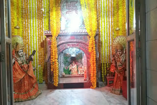 panchayati shri ram and khatu shyam temple of najafgarh decorated