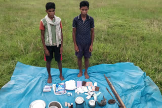 arrested 2 naxalites