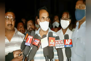 jupalli krishna rao visited kalvakurthi pump house