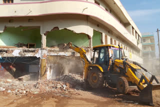 Demolition of illegal buildings belonging to brothers of former MLA