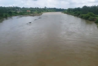 flood water receded slightly to Sarada river in vishakapatnam