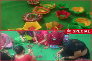 kamla market sex workers making colourful diyas for diwali with delhi police cooperation