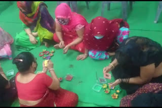 Sex workers making diyas