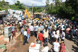 Removal of encroachments in Visakhapatnam