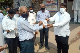 Jalore news, Jalore Bar Association, distributed masks