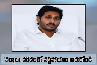 ap cm jagan letter to central government over floods