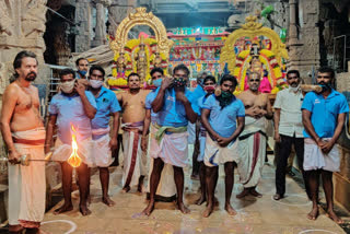 duserah utsav at ahobilam temple in kurnool district