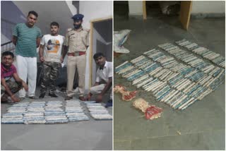 young man arrested with explosives in palamu, Explosives recovered in Palamu, crime news of palamu, पलामू में विस्फोटक के साथ युवक गिरफ्तार, पलामू में विस्फोटक बरामद, पलामू में अपराध की खबरें