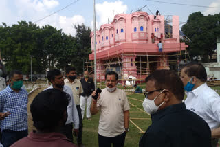 Administration inspected Durga Puja Pandal in seraikela