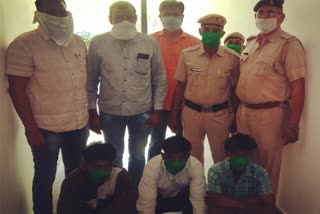 jind police arrested accused of robbing bank personnel