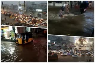 Heavy Rain hits the Hyderabad city againHeavy Rain hits the Hyderabad city again