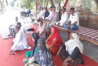 pti teachers protest against government in charkhi dadri