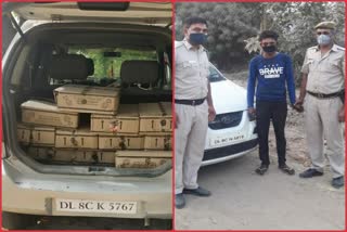 Delhi pcr nabbed bootlegger  पीसीआर डीसीपी शरत सिन्हा  PCR DCP Sharat Sinha  delhi pcr dcp  दिल्ली पीसीआर  दिल्ली पीसीआर यूनिट  illegal liquor  delhi crime news  दिल्ली क्राइम न्यूज  पीसीआर यूनिट  पीसीआर