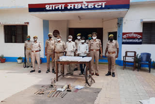 पुलिस ने अवैध असलहा फैक्ट्री का किया खुलासा .