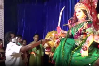 minister srinivas goud participated in devi navaratri celebrations in secundrabad