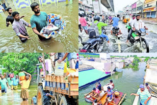 areas in Hyderabad were effected due to heavy rain