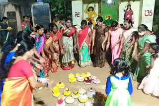 bathukamma festival celebrations at gajwel in siddipet