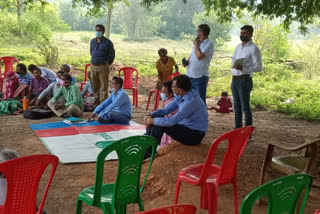 chaupal organized in village in chaibasa