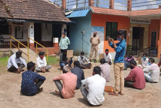 villagers protest