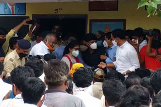 Minister Sasikala Jolle visits the neighboring area