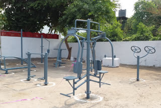 Open gym inaugurated, ओपन जिम का उद्घाटन