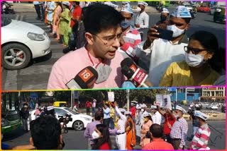 MLA Raghav Chadha made people aware about red light on vehicle off campaign