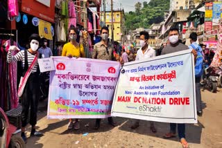 corona awareness through mime act in Guwahati