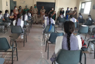 Anti Romeo team teaches girl self defense.