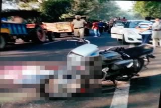 one person dead and two injured in road accident in yamunanagar