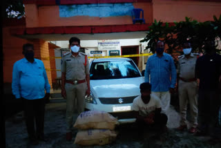 ganjai caught by rolugunta police