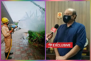 fire department doing work to making pollution down in delhi