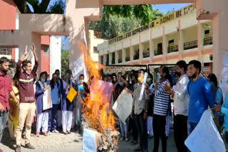 students protest chamoli news