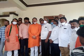 BJP President Nalin Kumar Katil visit to Surapur Taluk BJP Office